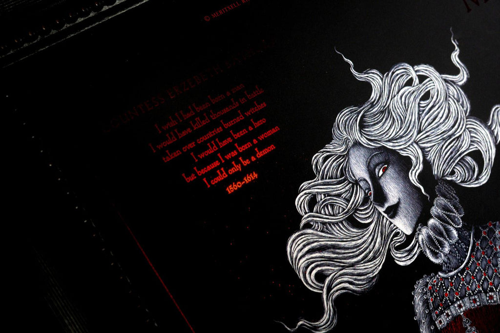 Poster - "Erzebeth Bathory" - Monstruos Criminales de Estela Naiad