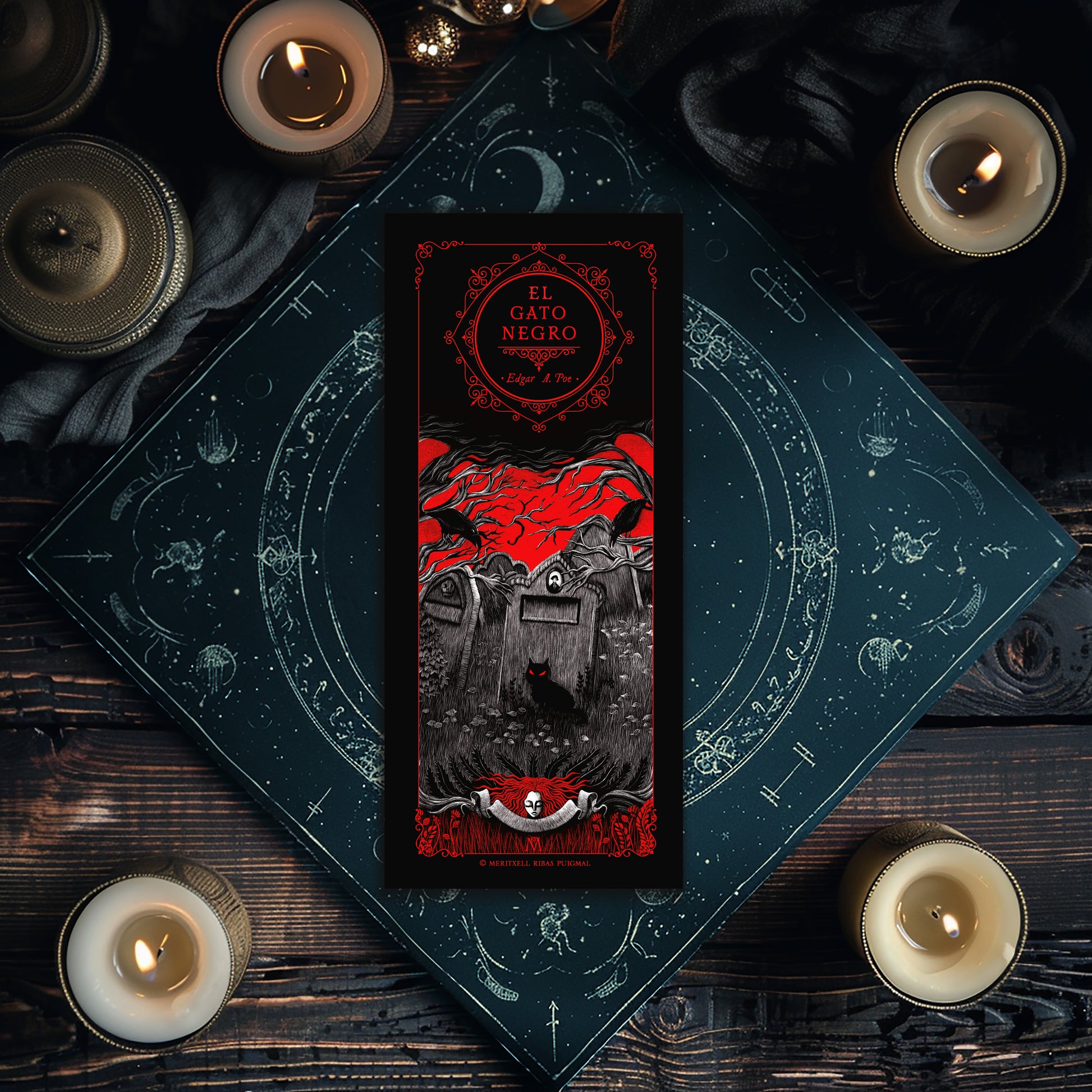 Punto de Libro - "El Gato Negro Cover" - Cuentos de Edgar Allan Poe