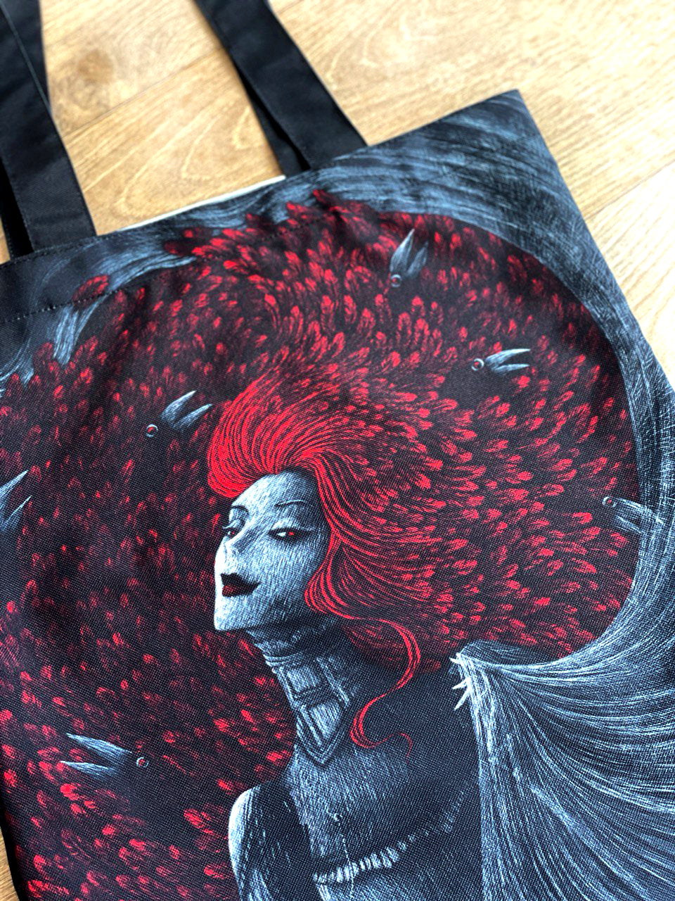 Bolsa Totebag -  "La tumba de Ligeia" de Edgar Allan Poe