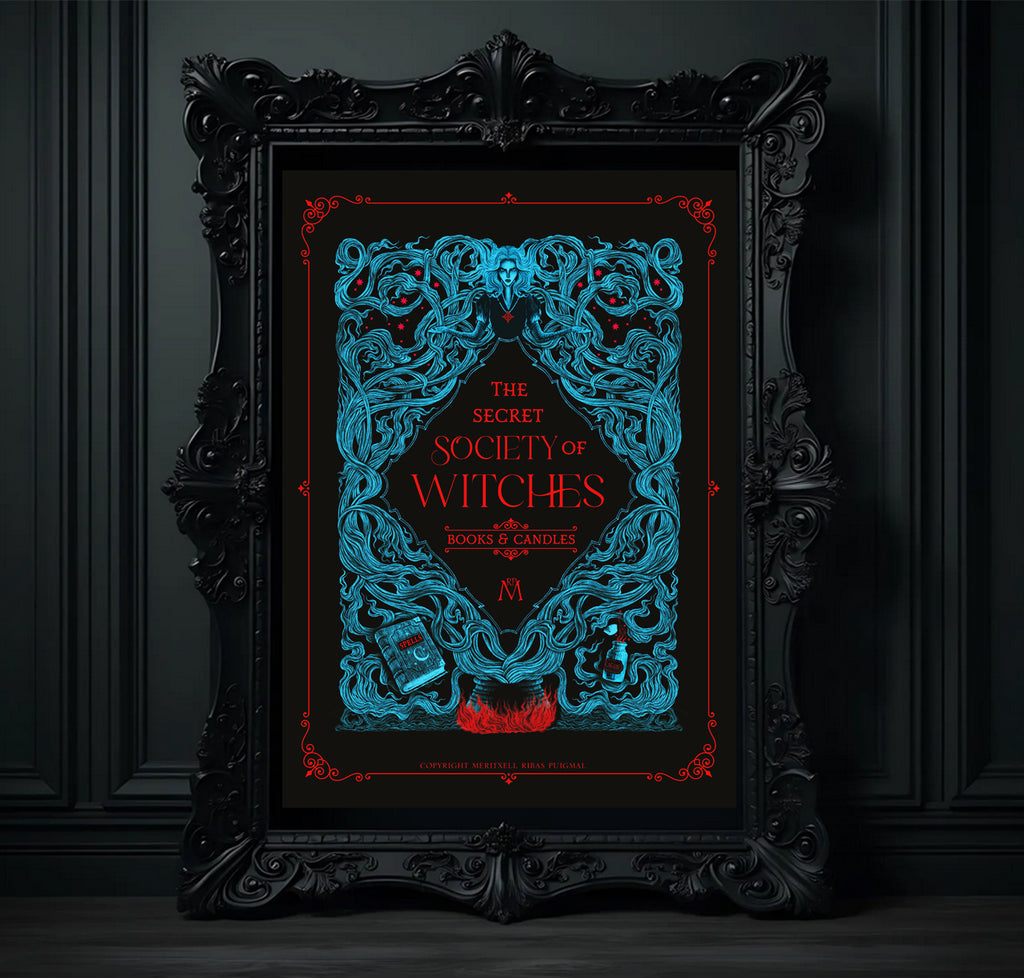 Poster - "Secret Society of Witches" (Versión Rojo/Blanco/Morado)