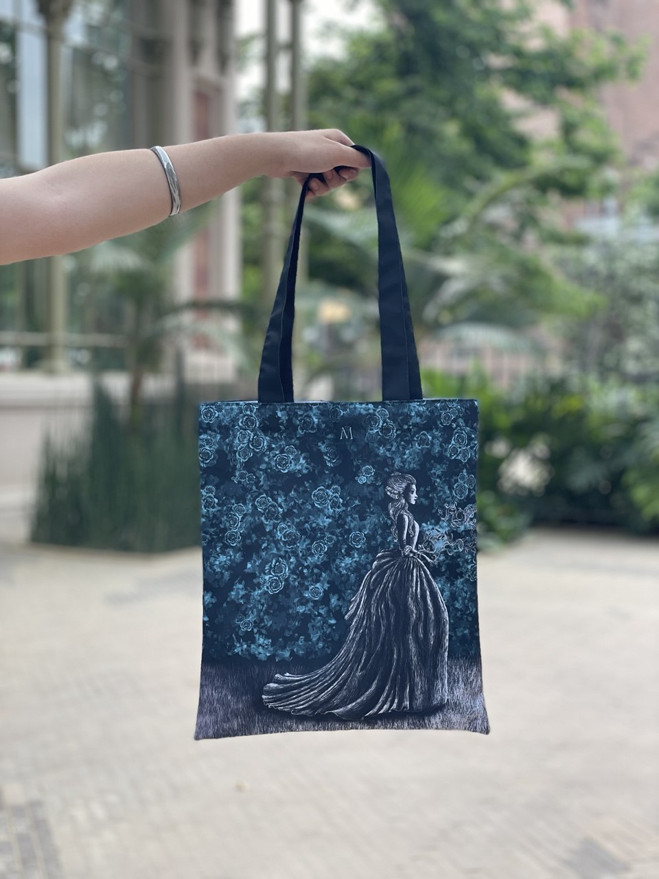 Bolsa Tote Bag - "En el Rosal" La Bella y la Bestia, de Villeneuve