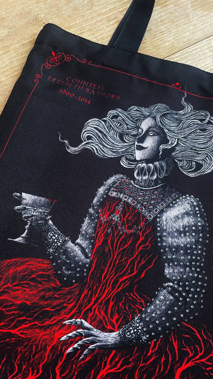 Bolsa Tote Bag - "Erzebeth Bathory" Monstruos Criminales, de Estela Naiad