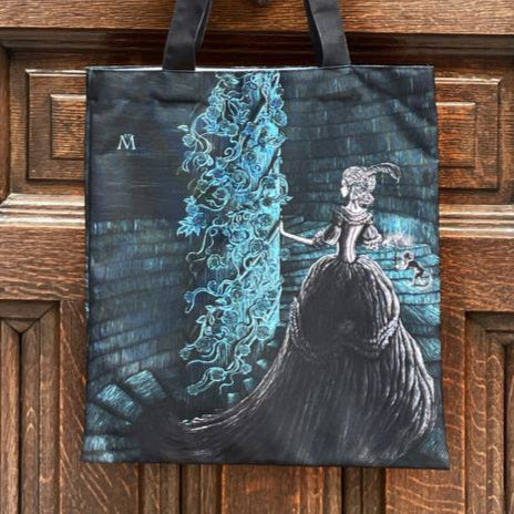 Bolsa Tote Bag - "Explorando la mansión" La Bella y la Bestia, de Villeneuve