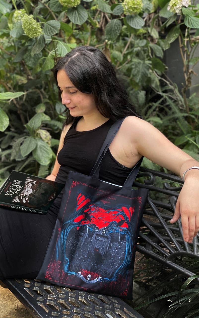 Bolsa Tote Bag - "El gato negro" de Edgar Allan Poe